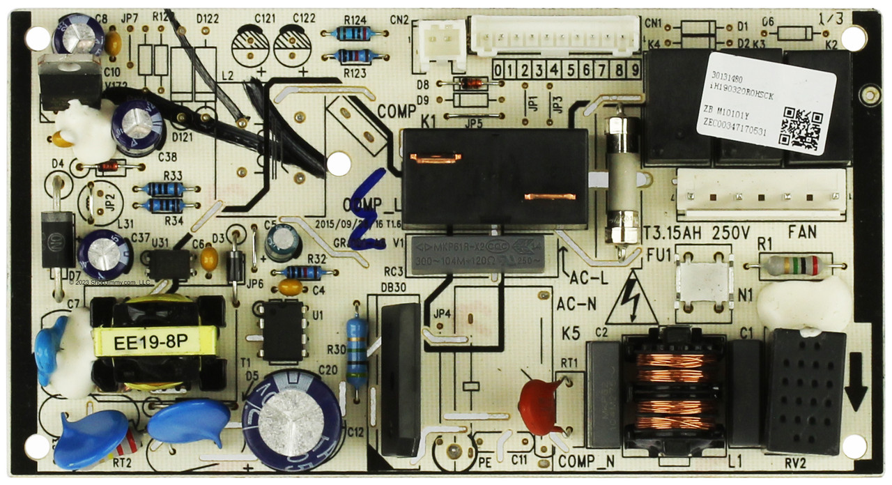 Frigidaire Dehumidifier 30131480 Power Board