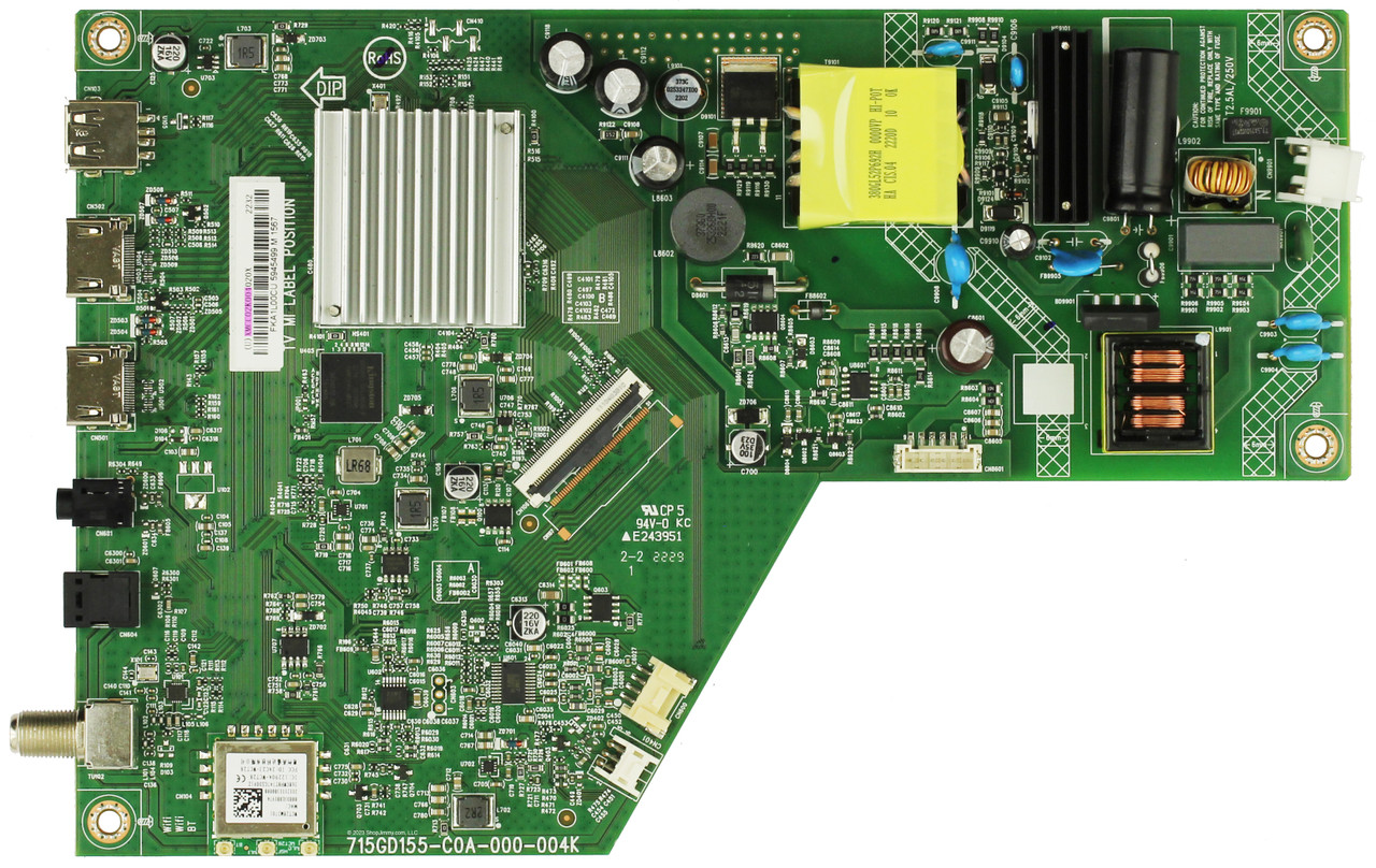 Vizio 756TXMCC02K004 Main Board for D32FM-K01 (LTP5N5NY)