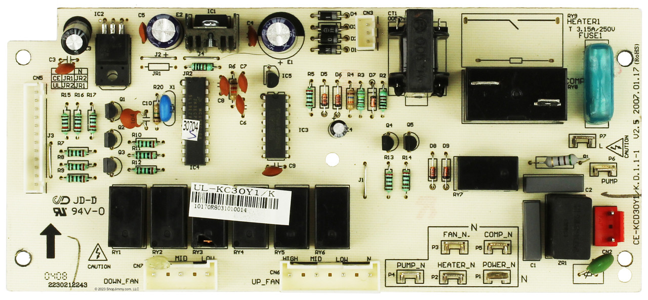 Frigidaire Air Conditioner UL-KC30Y1/K Control Board