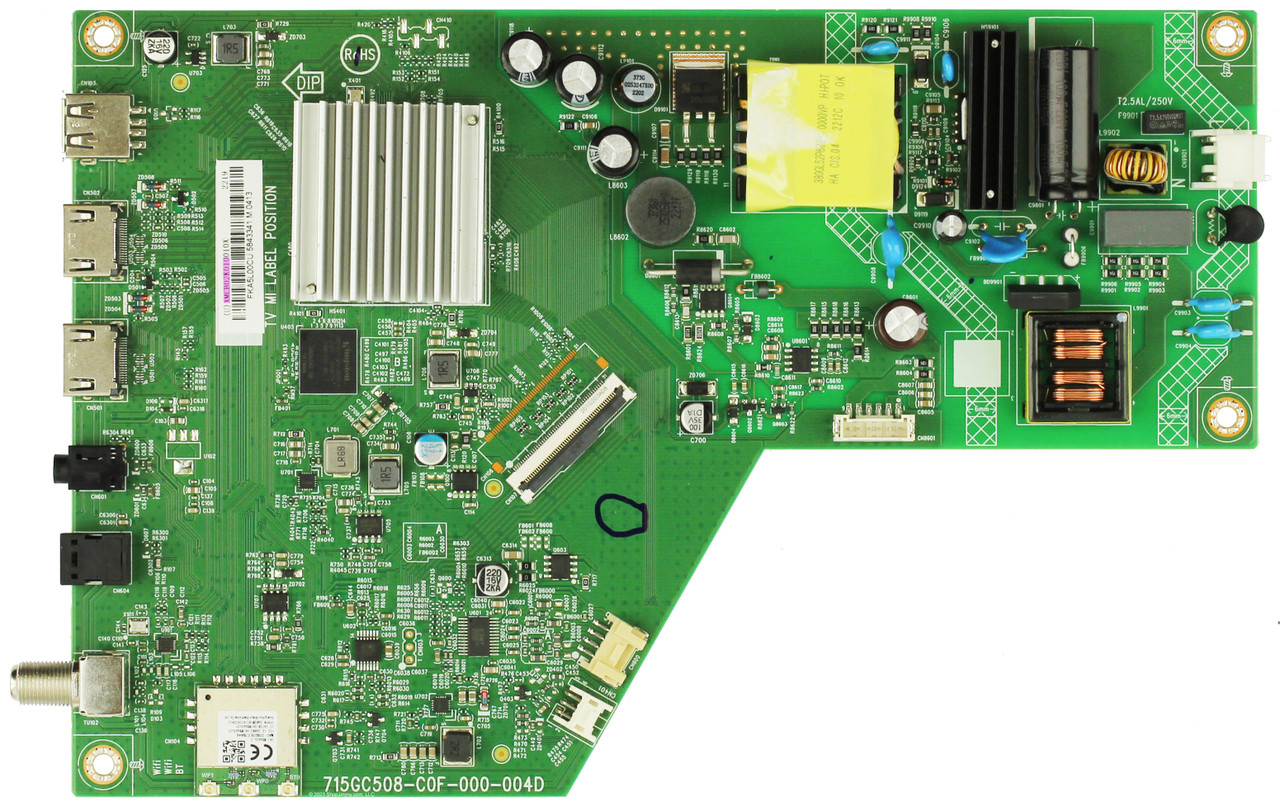 Vizio 756TXMCB02K010 Main Board/Power Supply for D32FM-K01 (LTPWN5KY Serial)