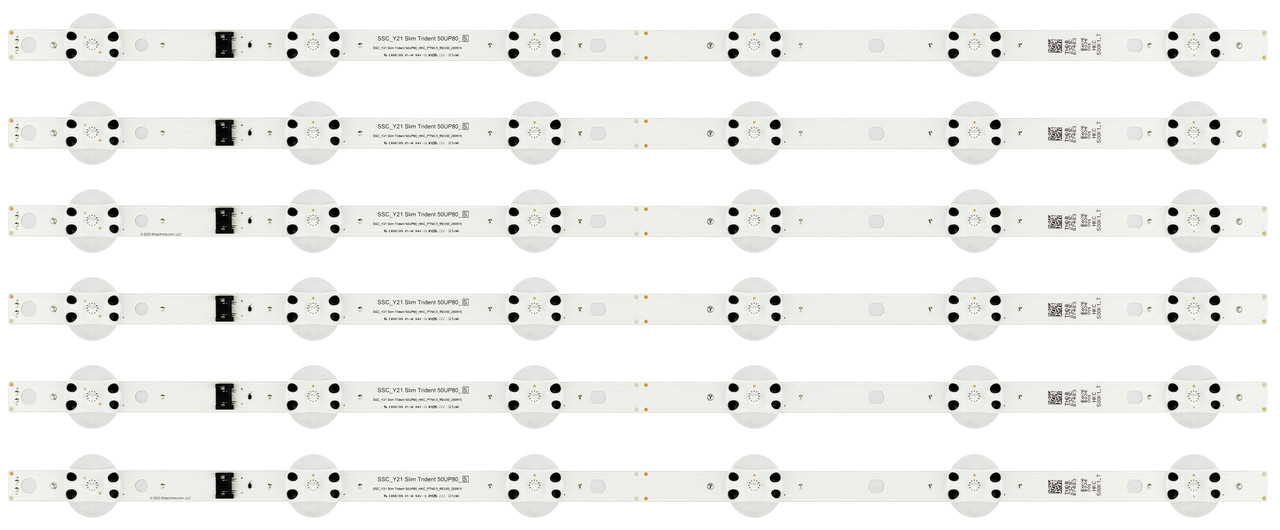 LG EAV65036001 LED Backlight Strips (6) 50UQ7070ZUE