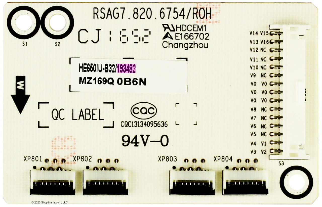 Hisense 193482 Interface Board for 65H9D