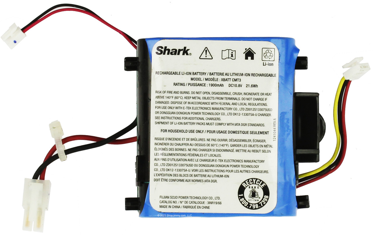 Shark XBATT CMT3 Lithium-Ion Battery for VacMop VM252 VM252C QM250 ETC - Refurbished