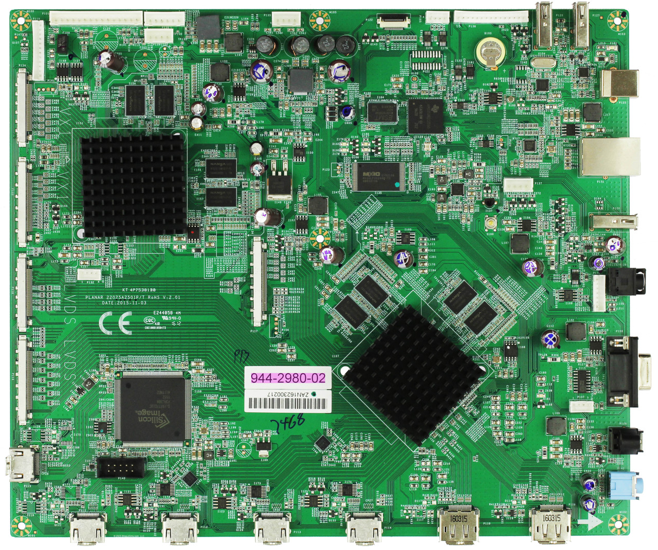 Planar 944-2980-02 Main Board for UR7551