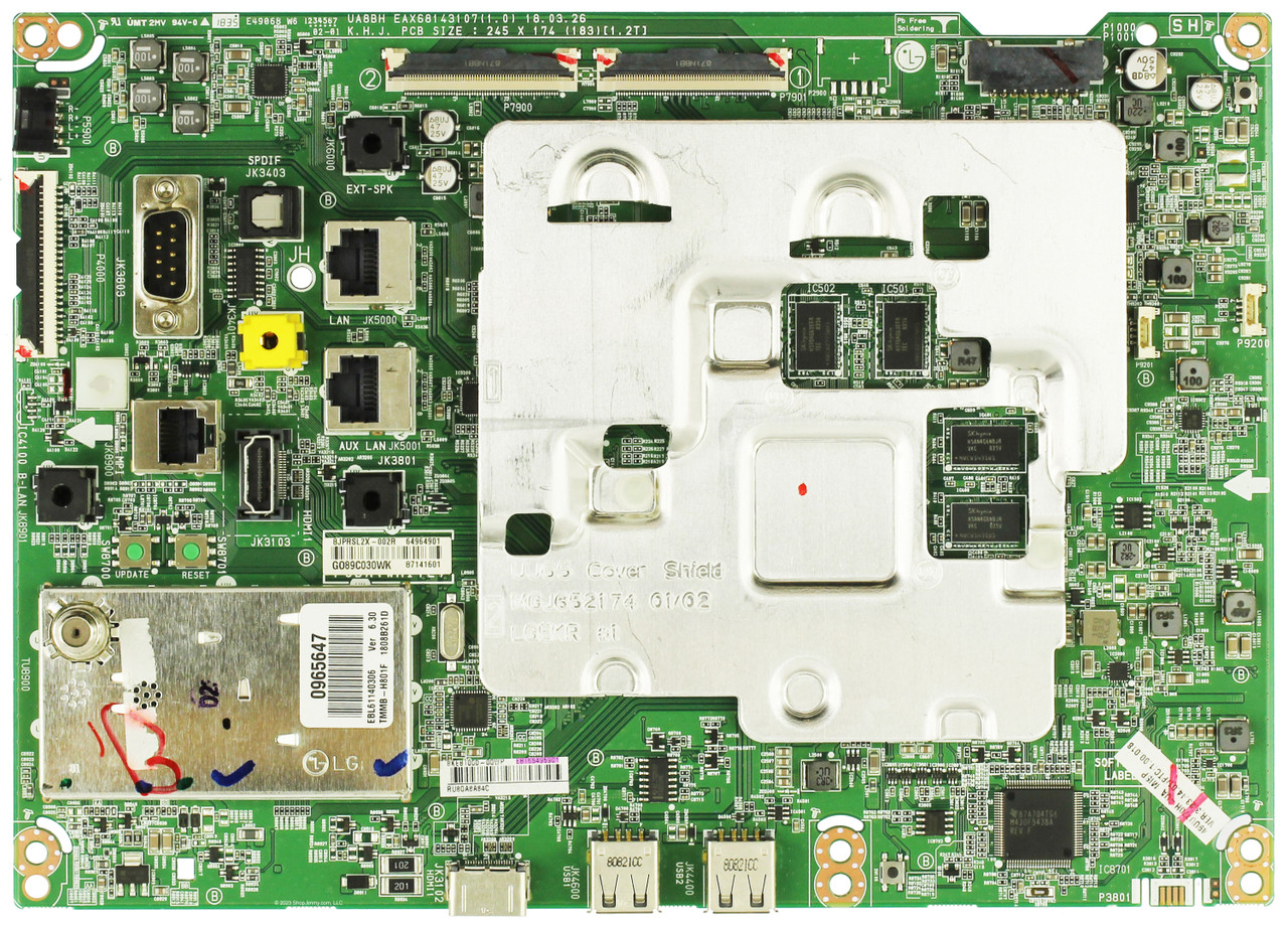 LG EBT65495901 Main Board for 49UU770H-UA.AUSWLJR
