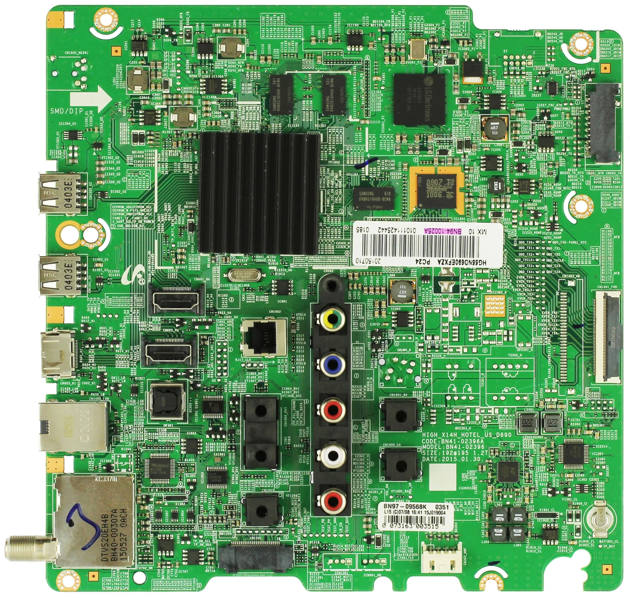 Samsung BN94-10025A Main Board for HG55ND690EFXZA