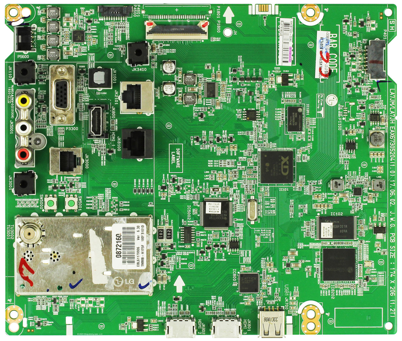 LG EBT64696301 Main Board for 49LV570H-UA Hospitality Hotel TV