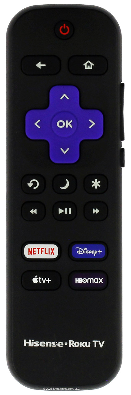 Hisense 3226001217 Roku TV Remote Control Netflix Disney Apple HBOMax -- NEW