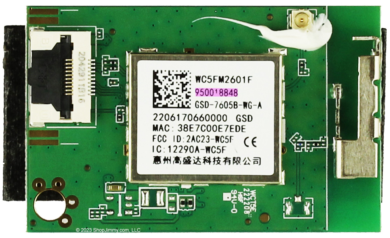 Westinghouse 950018848 Wi-Fi Wifi Wireless Internet Board