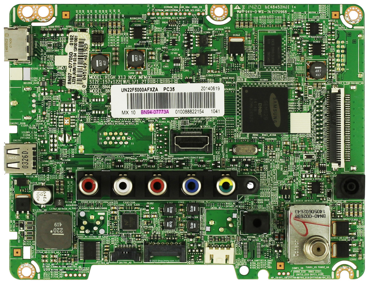 Samsung BN94-07773A Main Board for UN22F5000AFXZC (Version XP02)