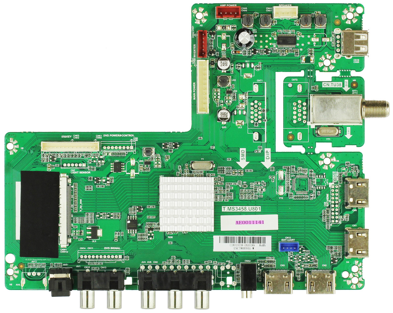 Continental Edison AE0011141 Main Board for D65RWB624-U55-A