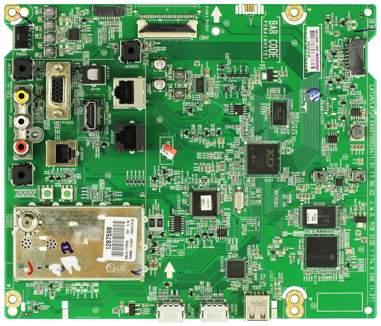 LG EBU64079602 Main Board for 40LV570H Hospitality Hotel TV