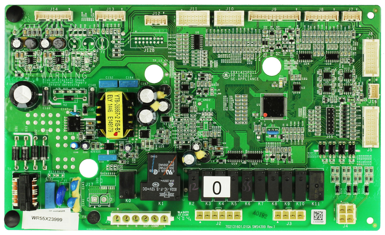 GE Refrigerator WR55X23999 Main Control Board Assembly