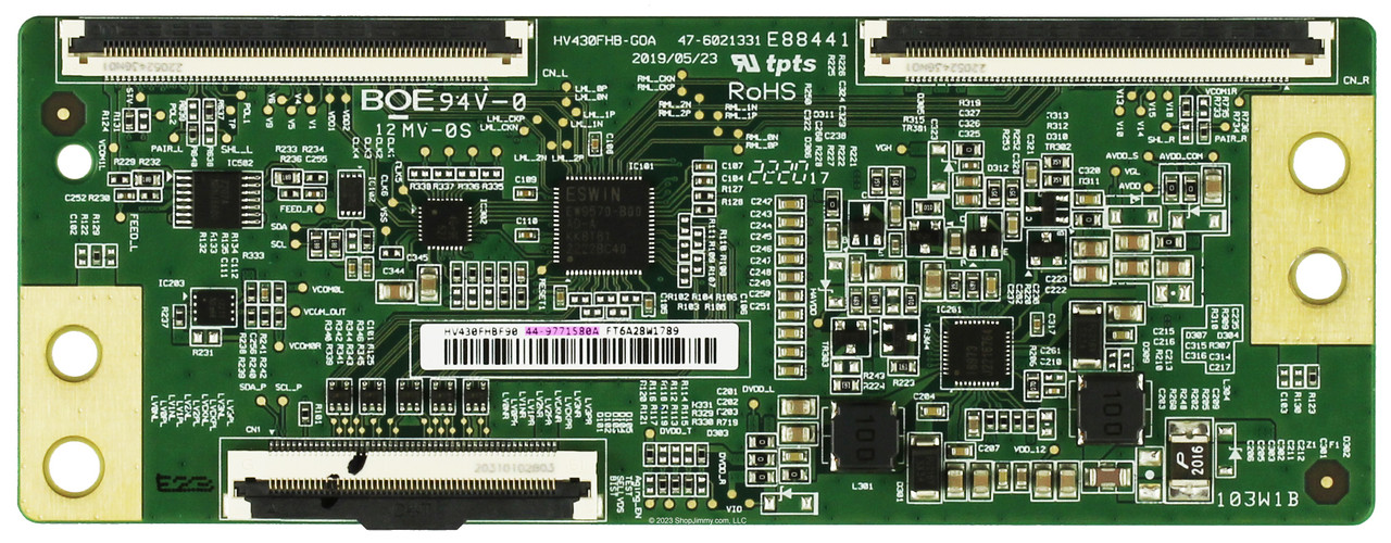 Vizio HV430FHBF90 44-9771580A T-Con Board