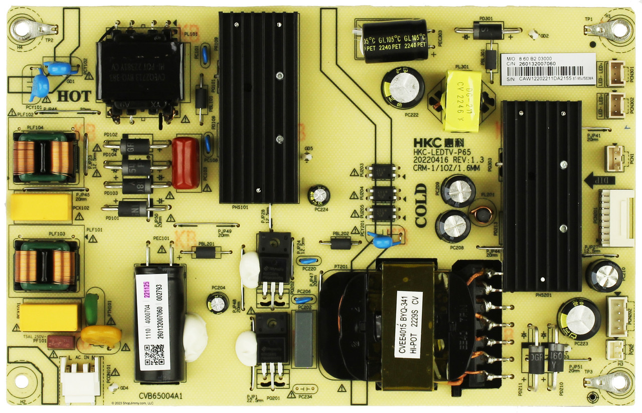 Westinghouse 221125 260132007060 HKC-LEDTV-P65  Power Supply
