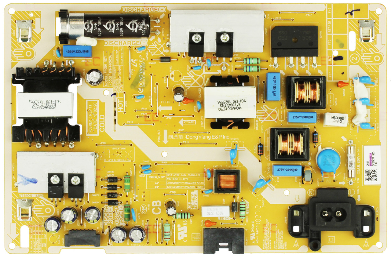 Samsung BN44-00952A Power Supply / LED Board