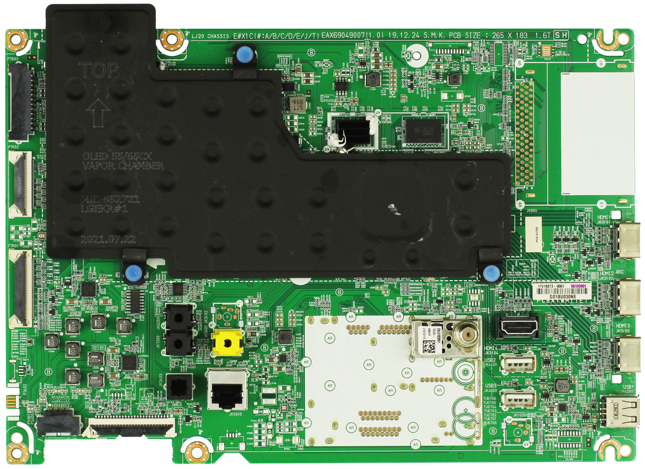 LG EBU66105901 Main Board for OLED55CXAUA.BUSWLJR