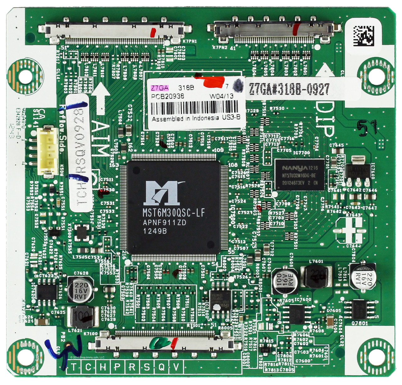 Sanyo 1LG4B10Y118A0 Z7GA Sub Digital Board for DP55D33