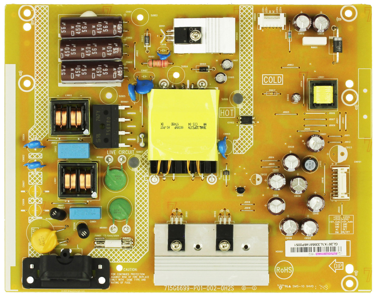 NEC PLTVGL261XAL3 Power Supply/LED Driver Board for E326