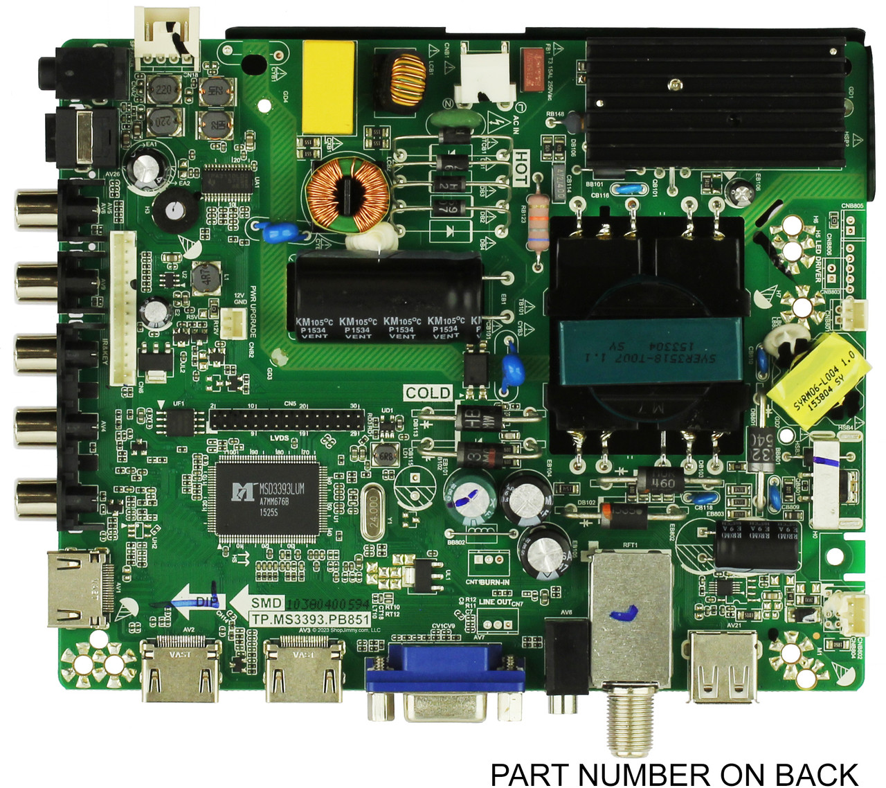 Seiki 34015043 Main Board for SE43FK
