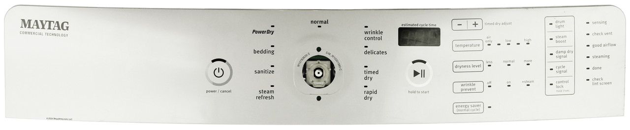 Maytag Dryer W10783693 Console Assembly 