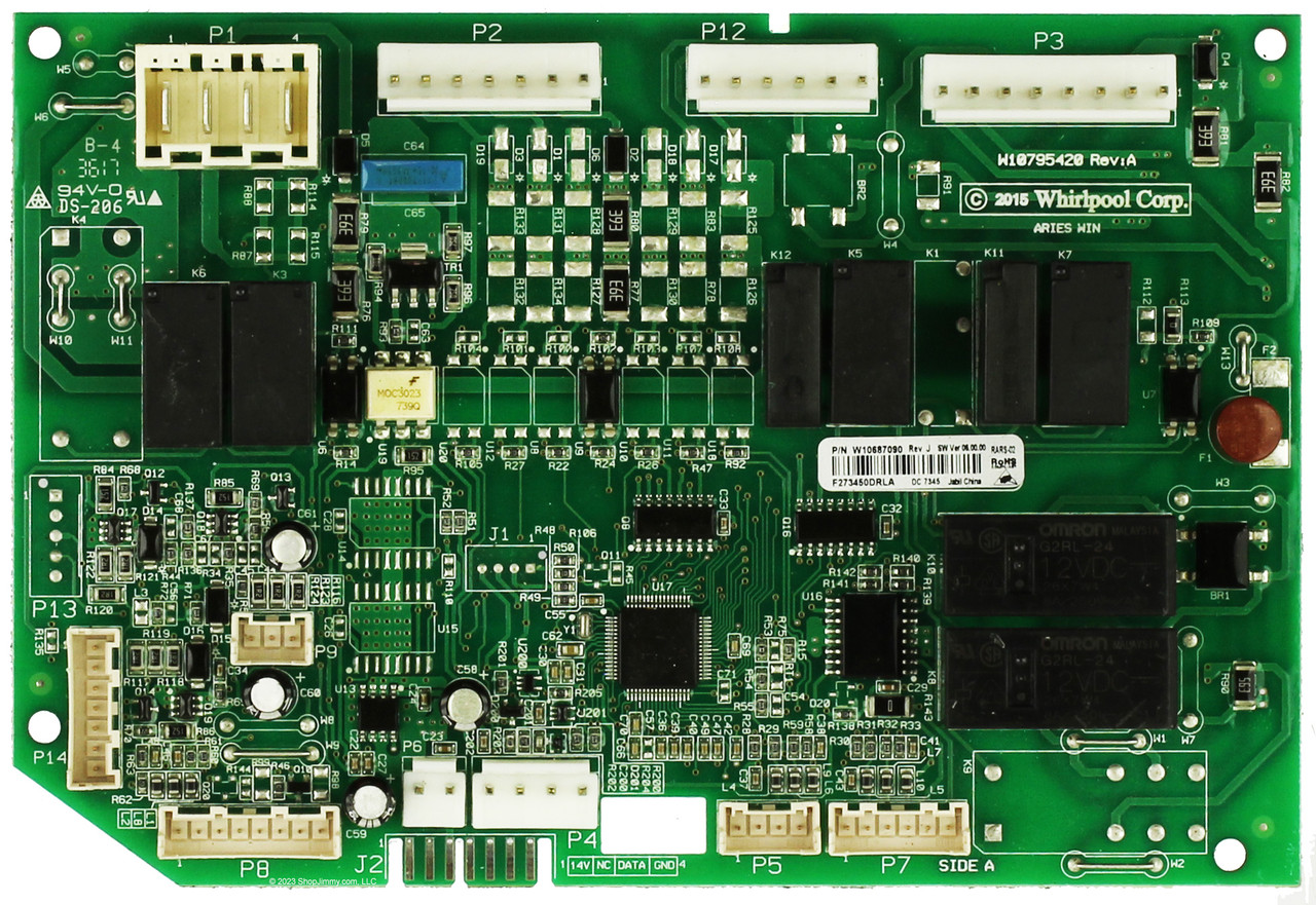 Whirlpool Refrigerator W10687090 Control Board