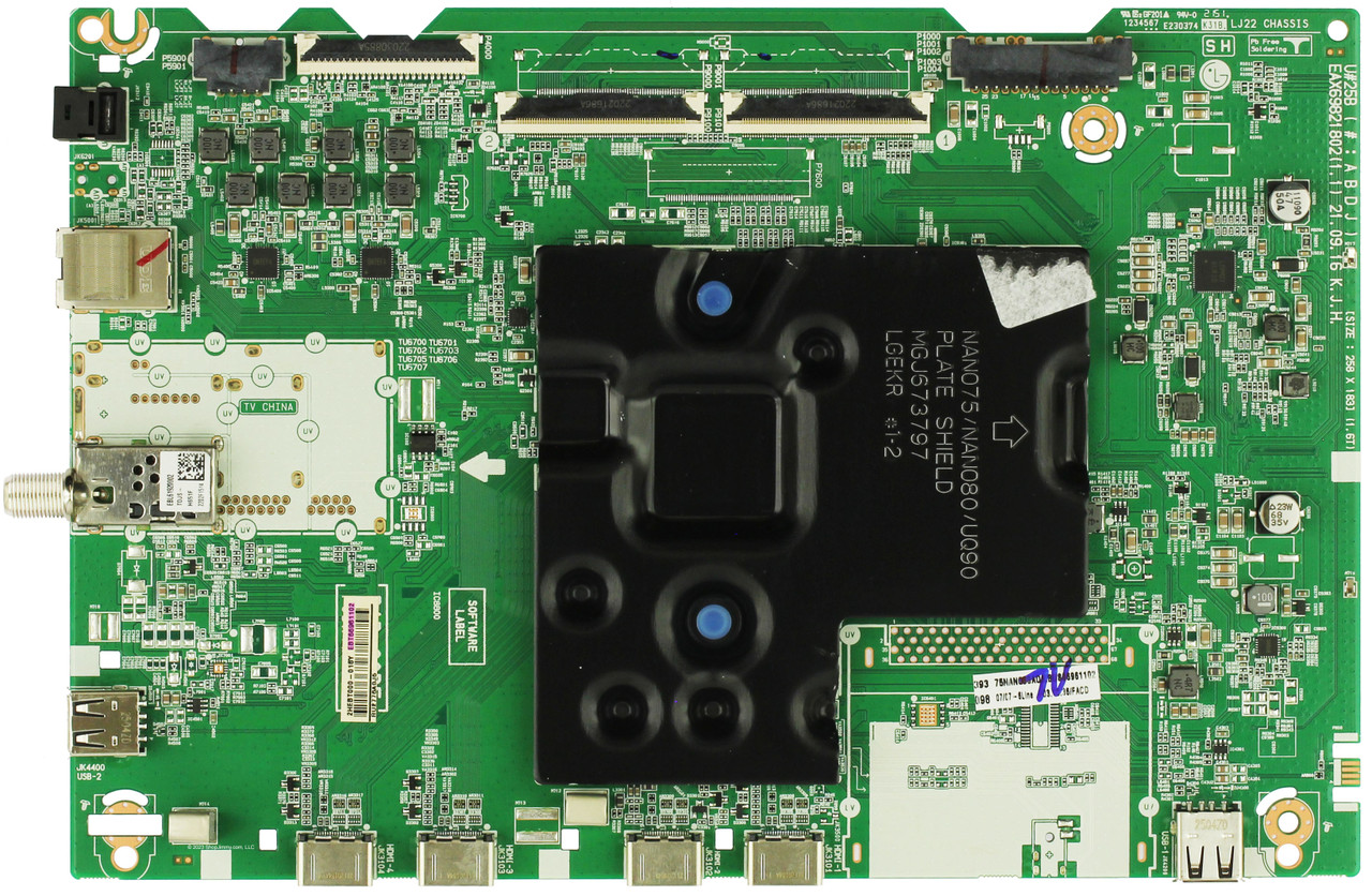 LG EBT66961102 Main Board for 75NANO80AQA.BUSFLKR