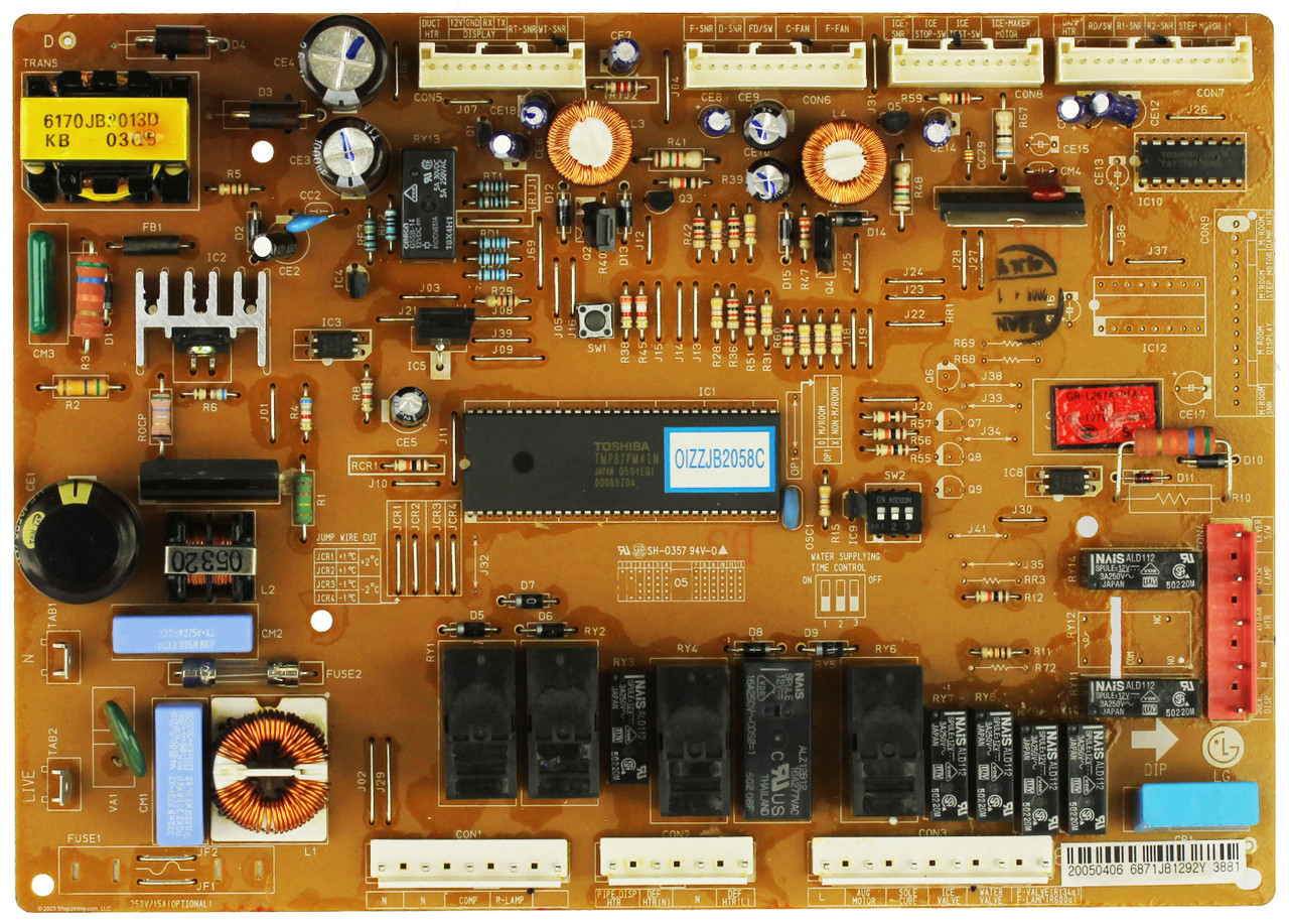 LG Refrigerator 6871JB1292Y Main Board