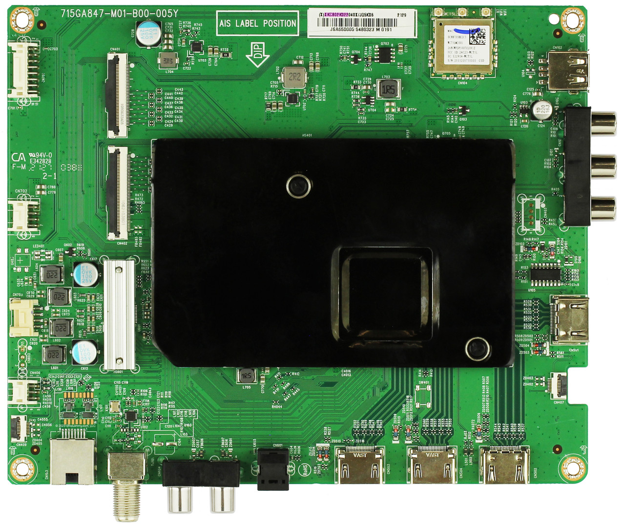 Vizio 756TXKCB02K022 Main Board for OLED65-H1 (OTYPZSLX Serial)