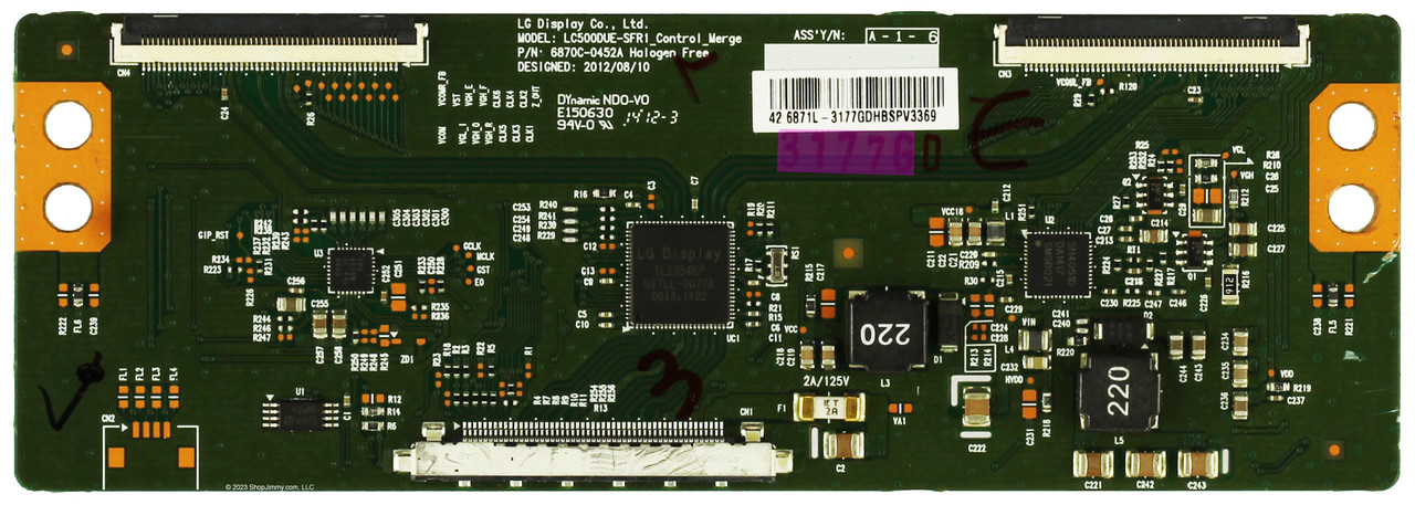 Westinghouse 6871L-3177G T-Con Board