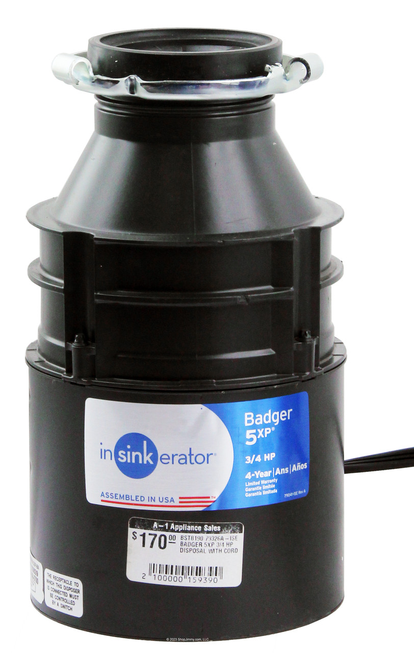 InSinkerator Badger 5XP Lift 6500426 Garbage Disposal