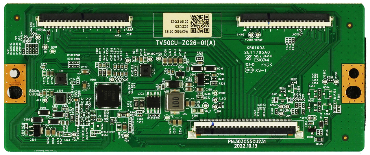Onn 303C55CU231 513C50CUM02 T-Con Board (43-inch models ONLY)