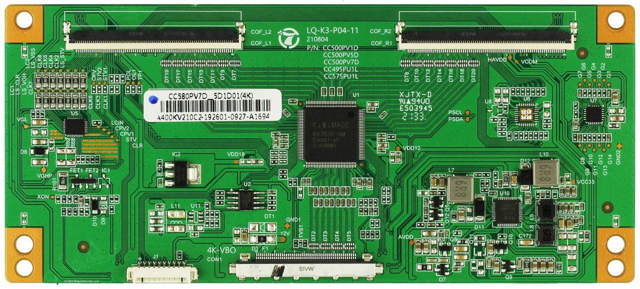 RCA CC580PV7D LQ-K3-P04-11 T-Con Board 