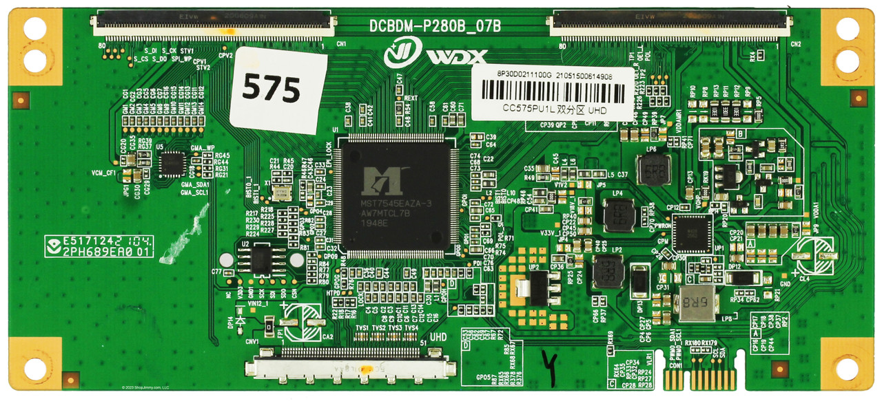 RCA CC575PU1L DCBDM-P280B T-Con Board