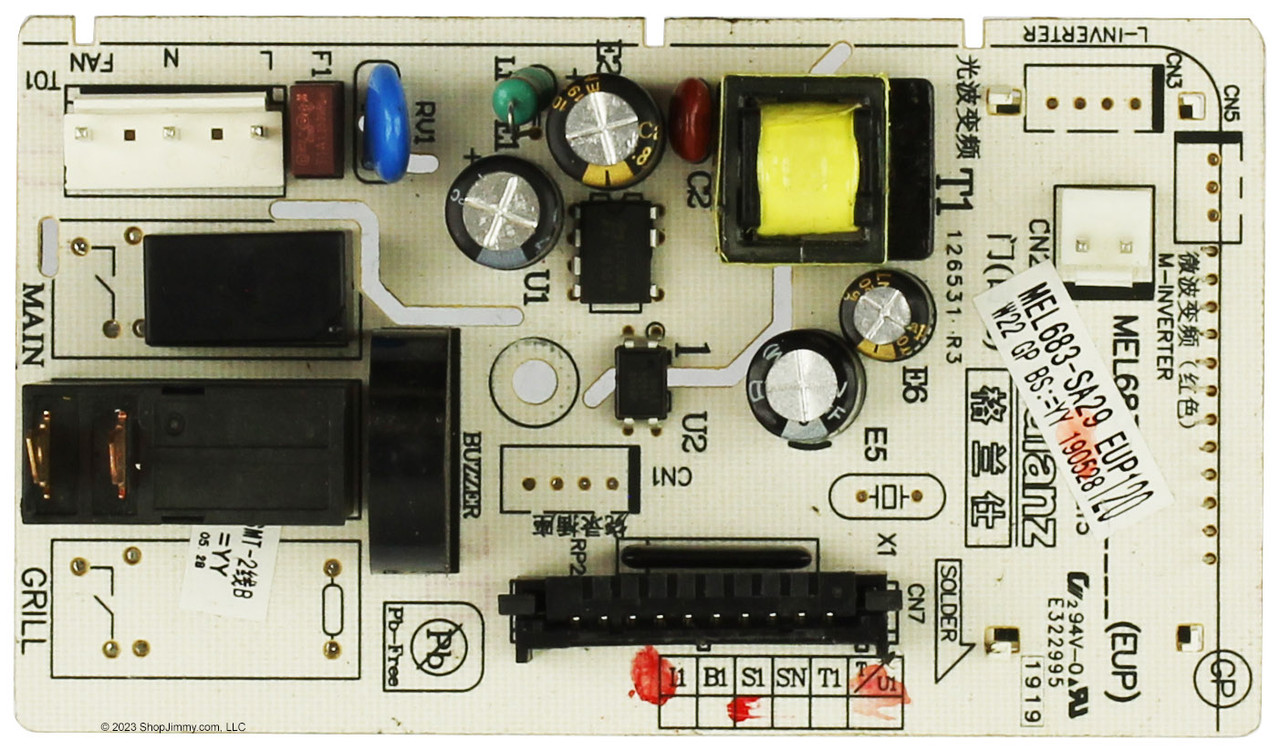 Hamilton Beach Microwave MEL683-SA29(EUP) Control Board