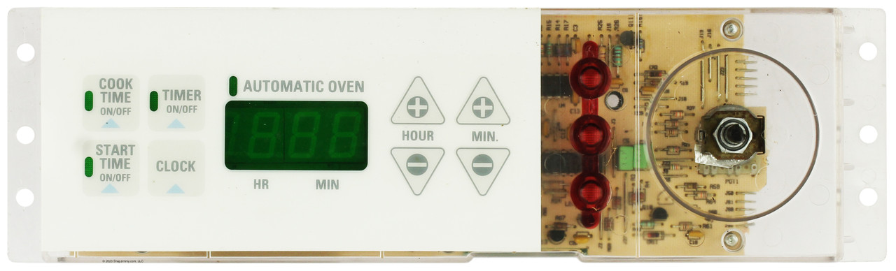 GE Oven WB27X5553 164D2851P015 Control Board  - White Overlay