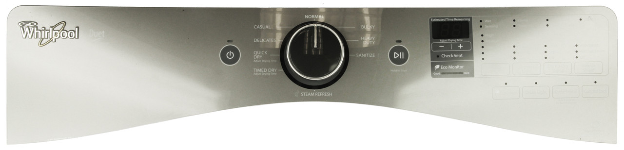 Whirlpool Dryer W10800227 Top Console