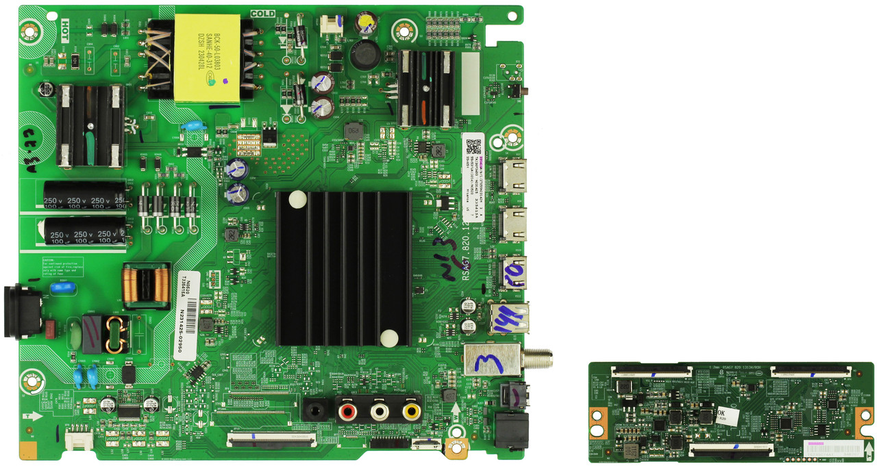 Hisense 55A65H Complete LED TV Repair Parts Kit Version 7