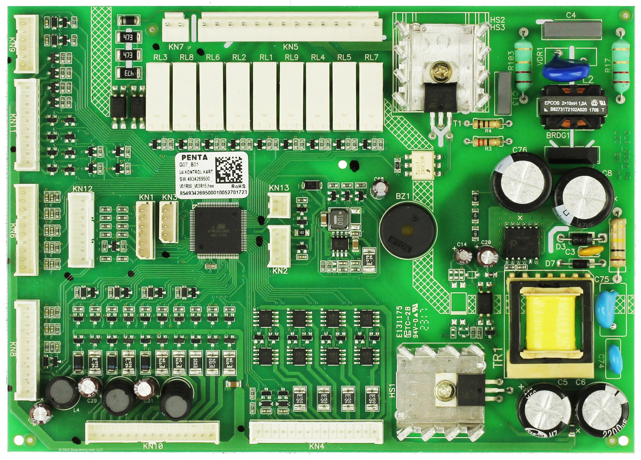 Blomberg Refrigerator 4934269500 Main Board