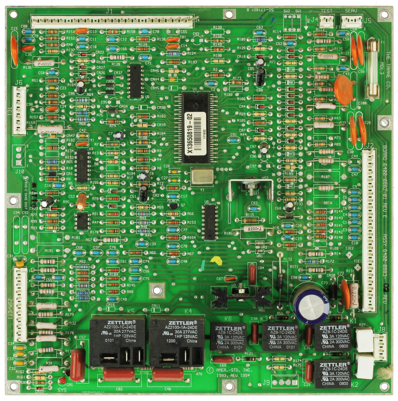 Ingersoll Rand Trane 6400-0883-02 Unitary Control Processor II Board