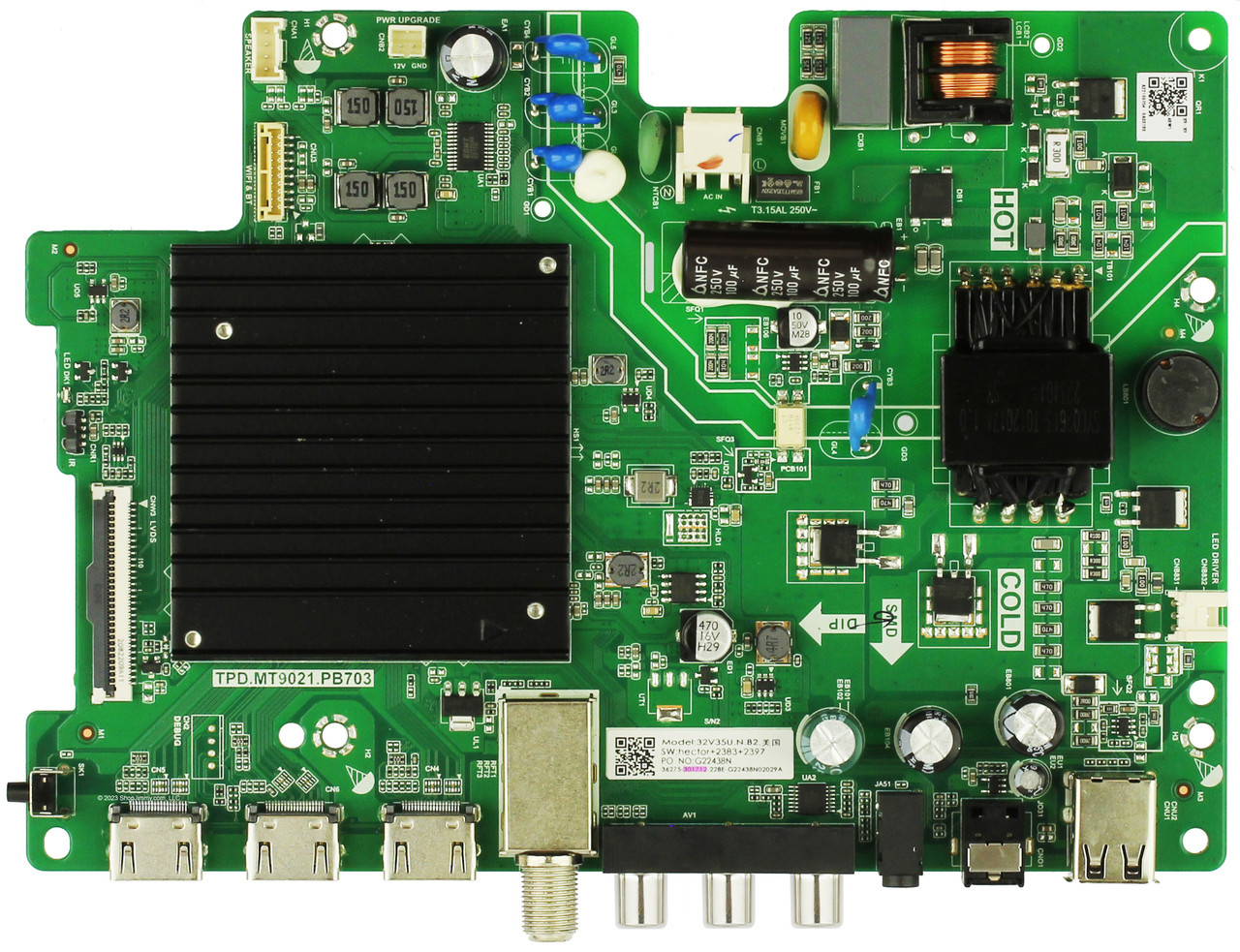 Toshiba Main Board/Power Supply 301712 for 32V35KU