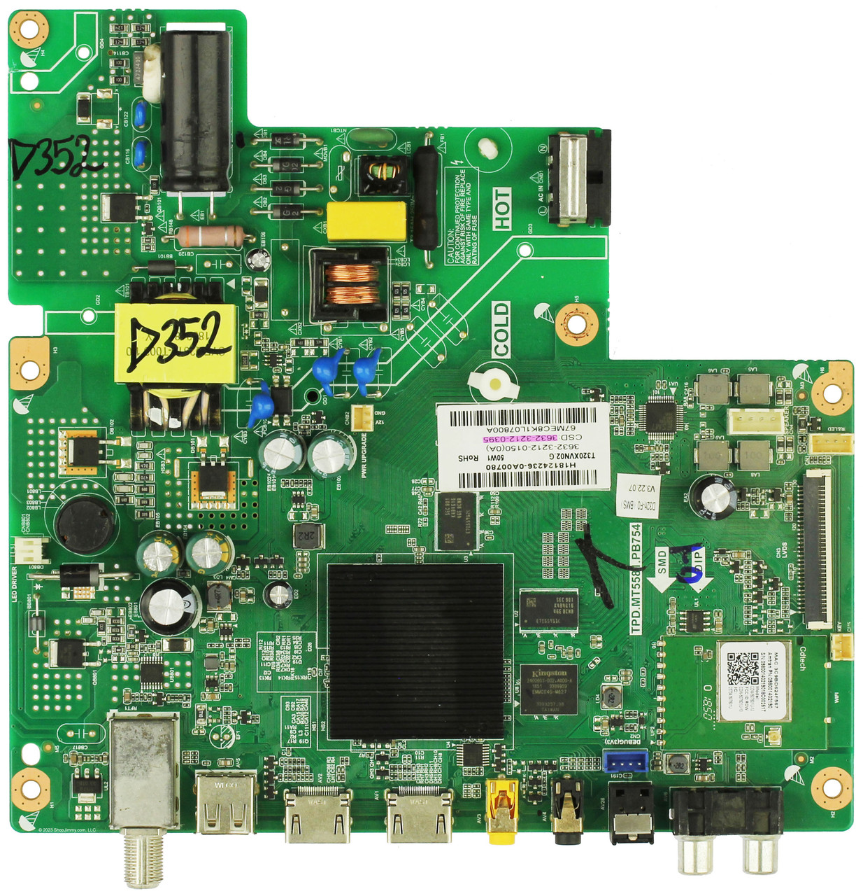 Vizio 3632-3212-0395 Main Board/Power Supply for D32h-F0 (LAUAVMLV Serial)