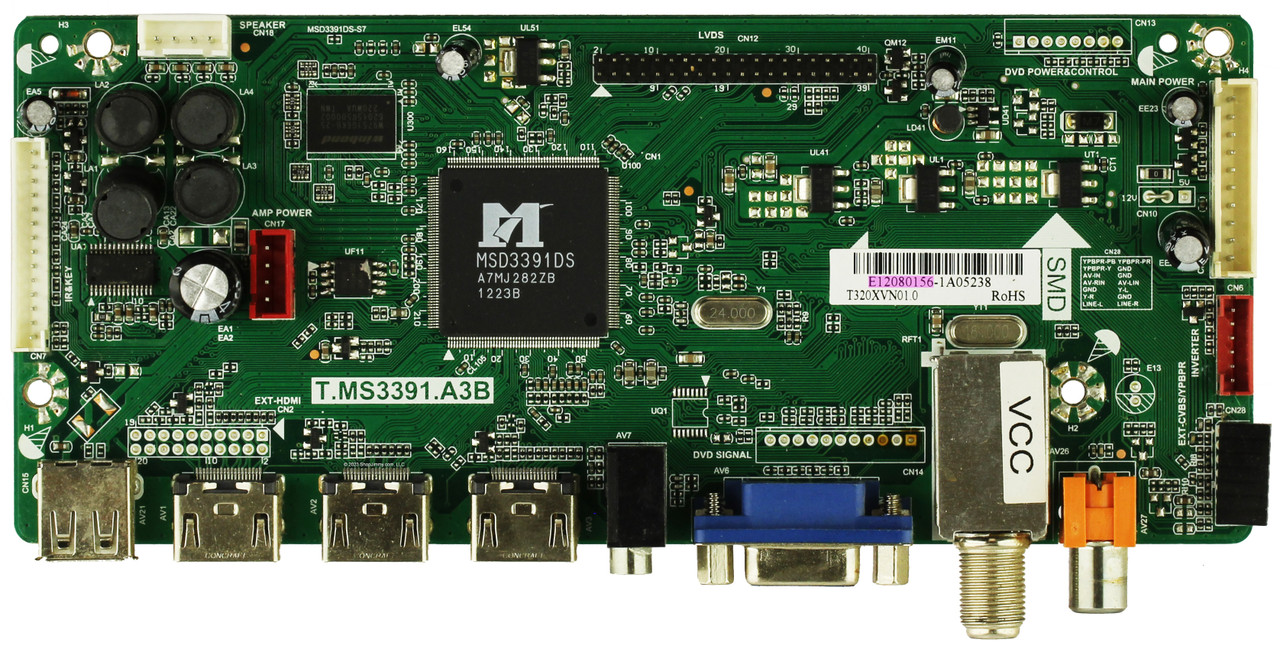 Apex E1208156 (T.MS3391.A3B) Main Board for LD3288M