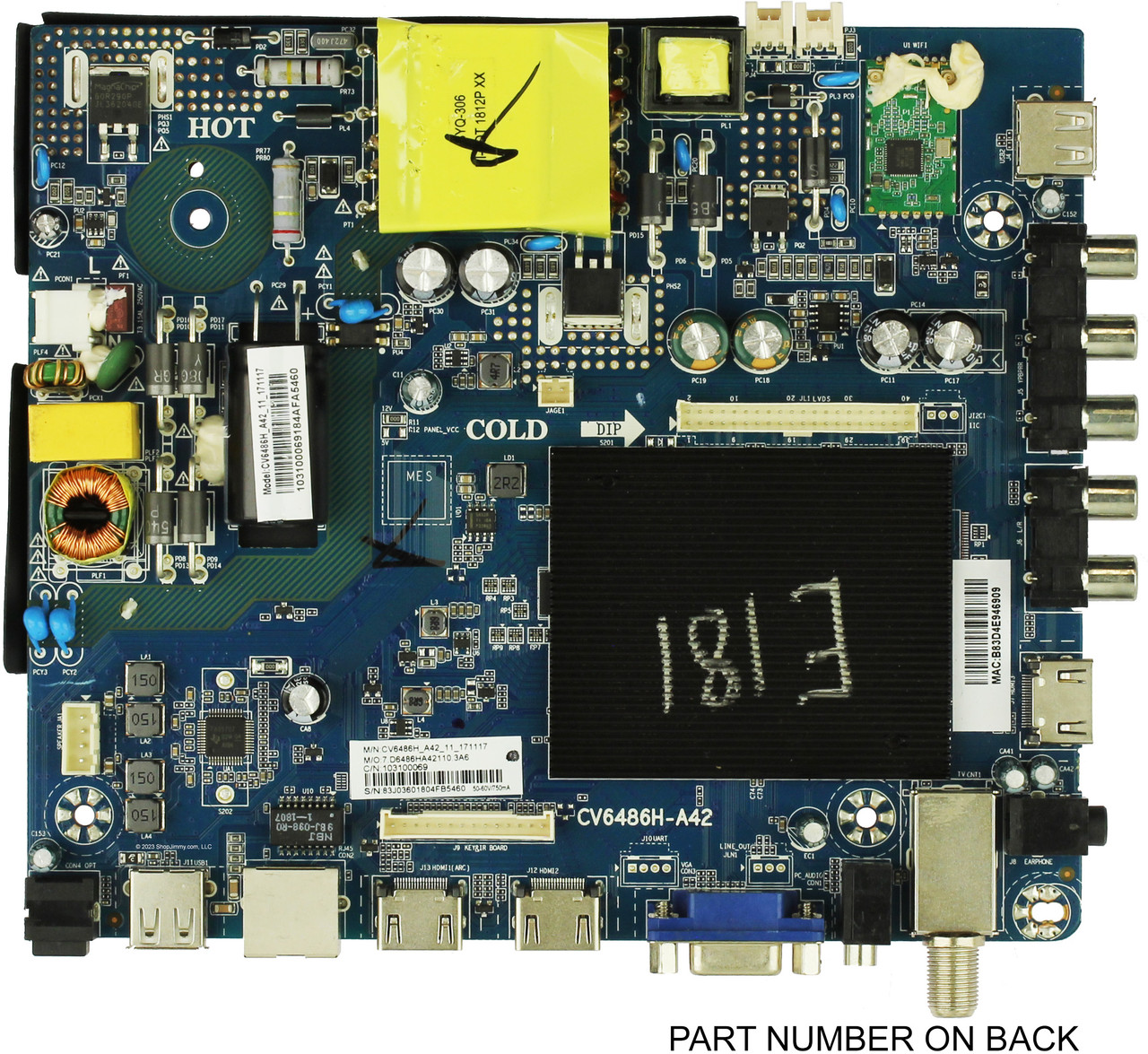 Element E18058-SY Main Board/Power Supply for E2SW5018