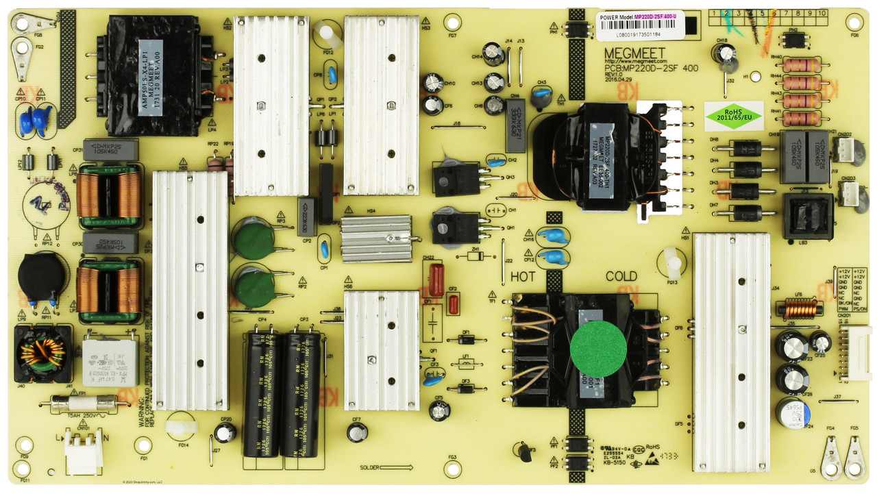 RCA MP220D-2SF 400-U Power Supply / LED Board RTRU6527-US