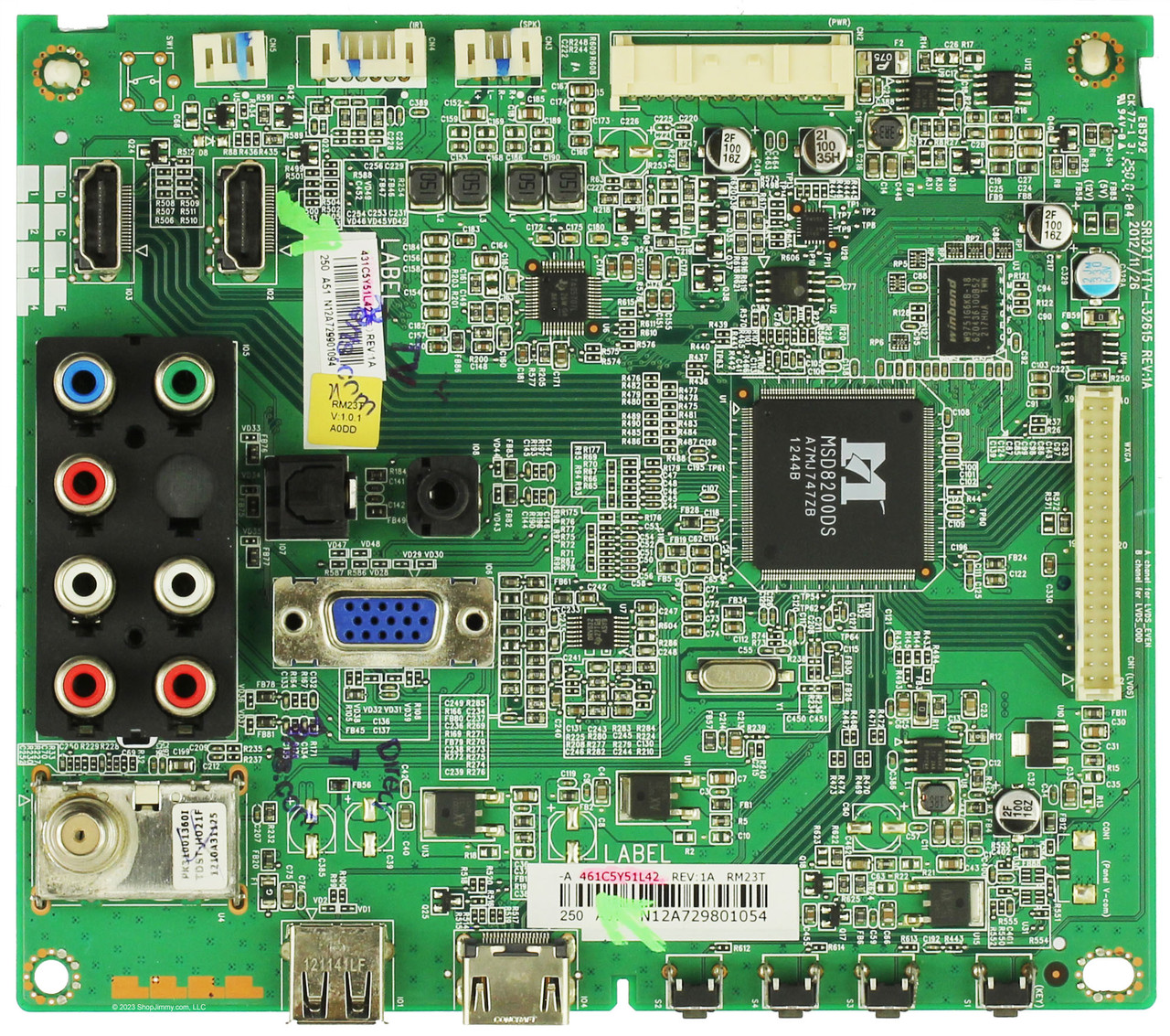 Toshiba 75033024 (461C5Y51L42) Main Board for 23L1350U