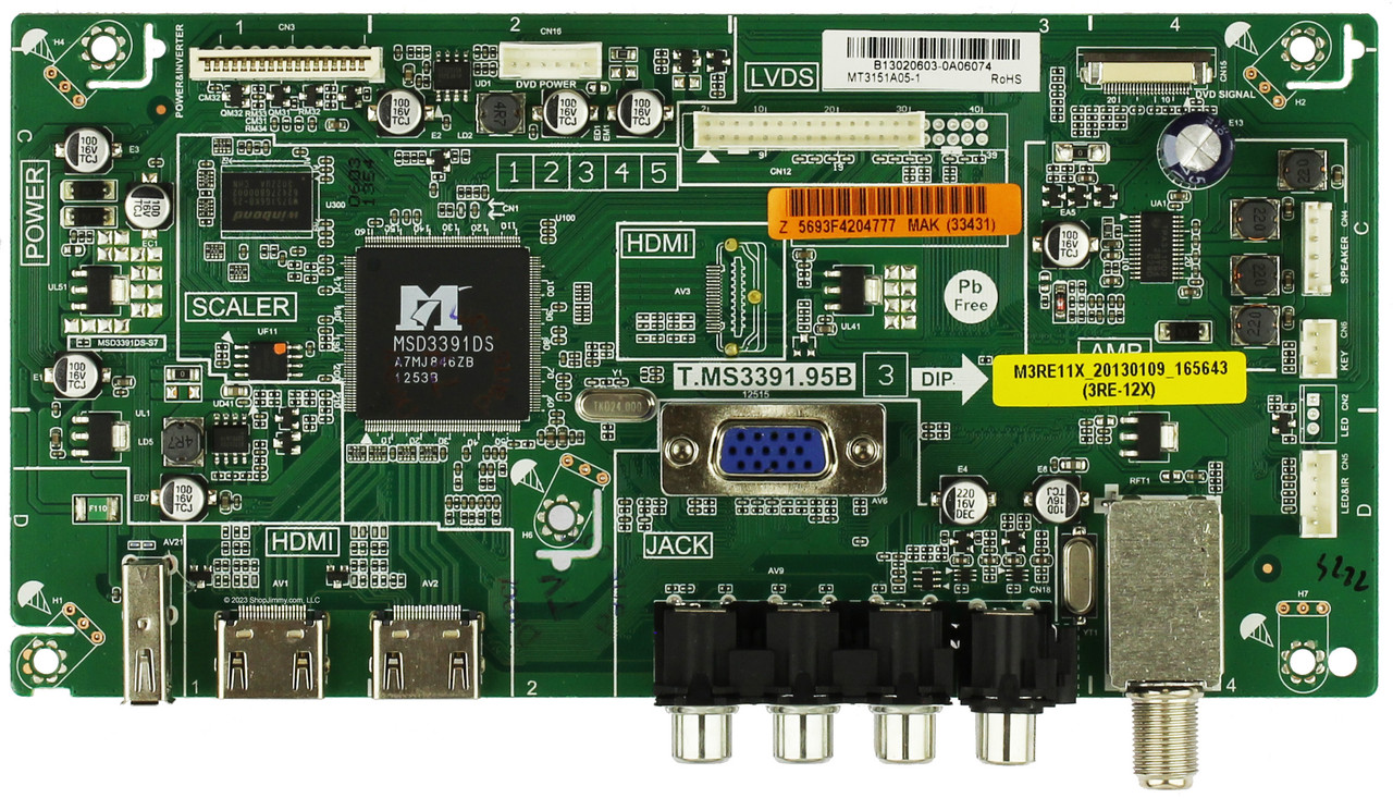 Hitachi B13020603 Main Board for LE39H217