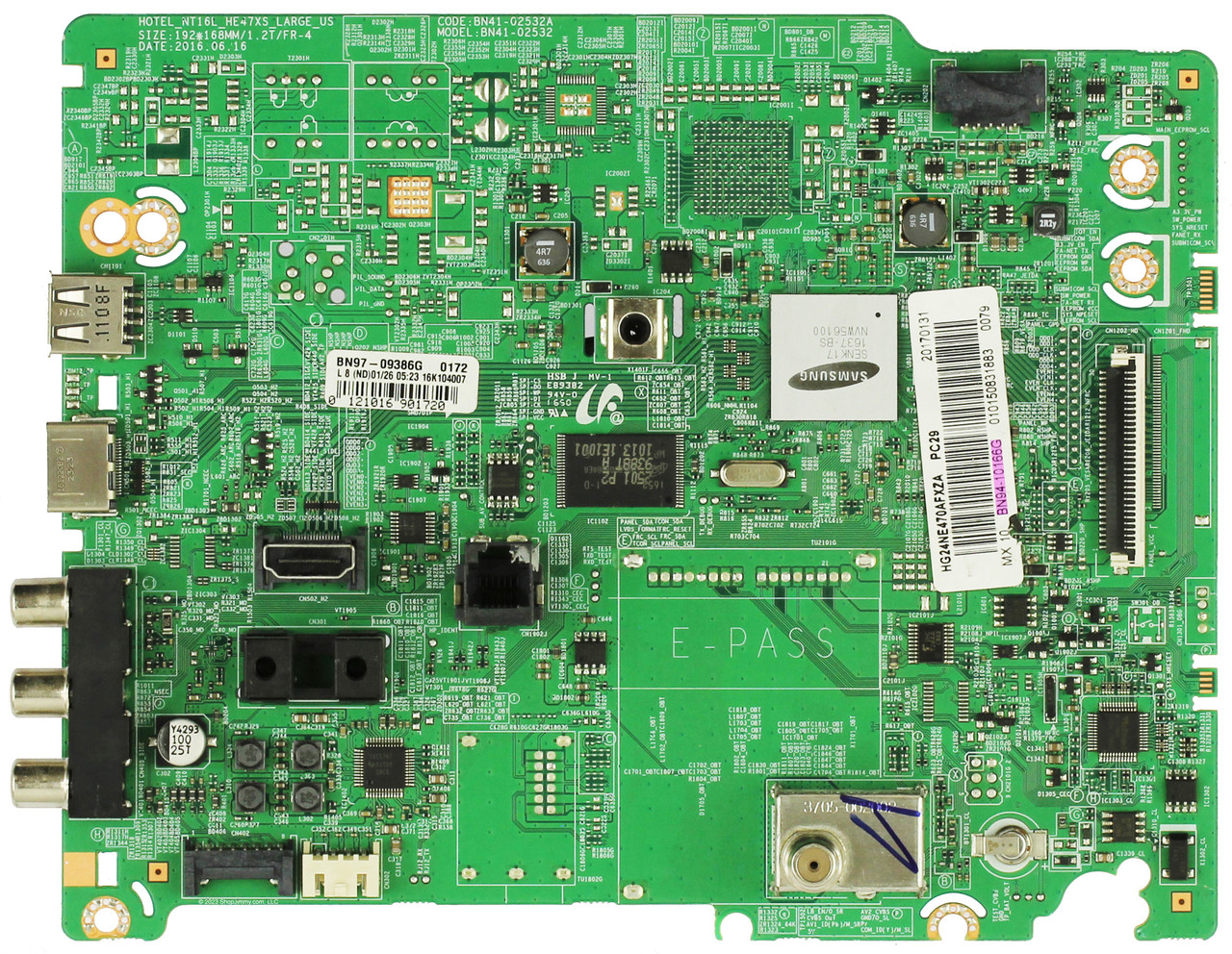 Samsung BN94-10166G Main Board for HG24NE470AFXZA (Version WA01)