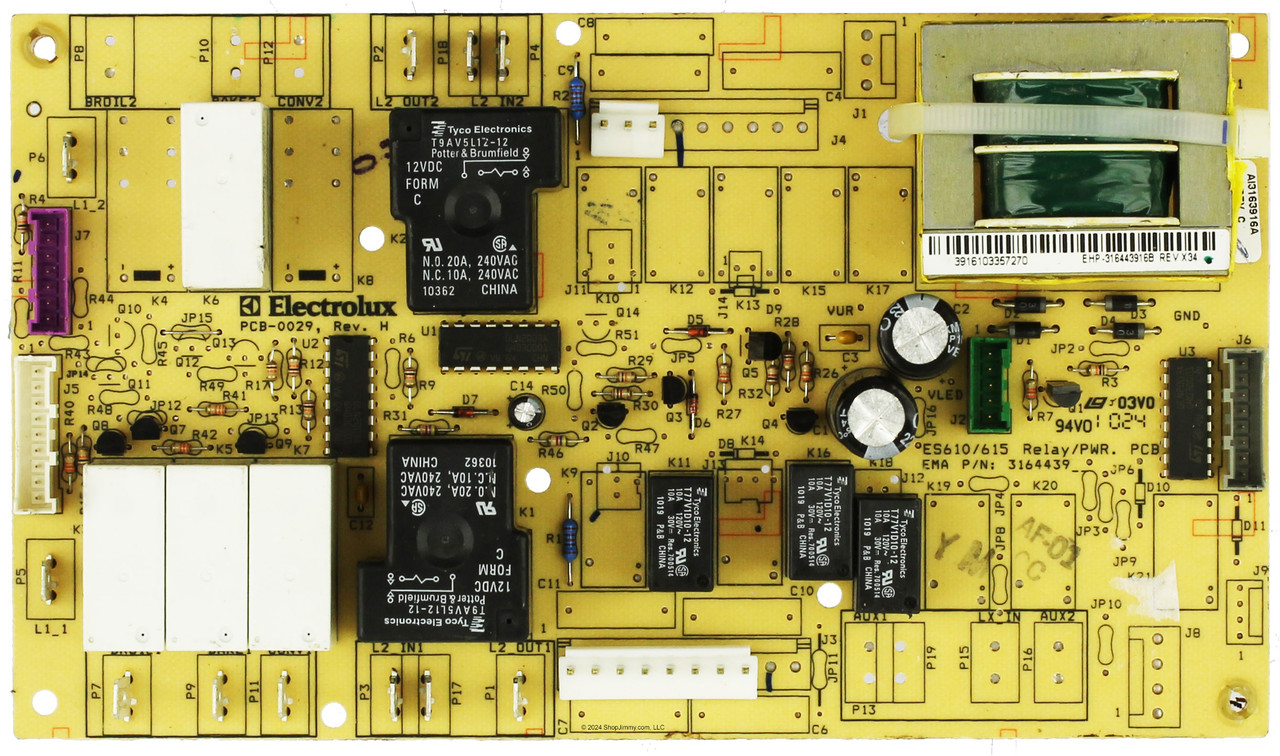 Electrolux 316443916 Range Control Board