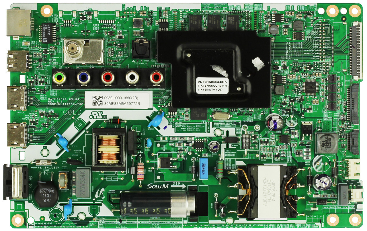 Samsung BN81-21211A Main Board Power Supply UN32M4500BFXZC (Version VC03)